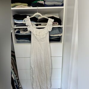 & another stories dress. size small. linen. midi length. never worn